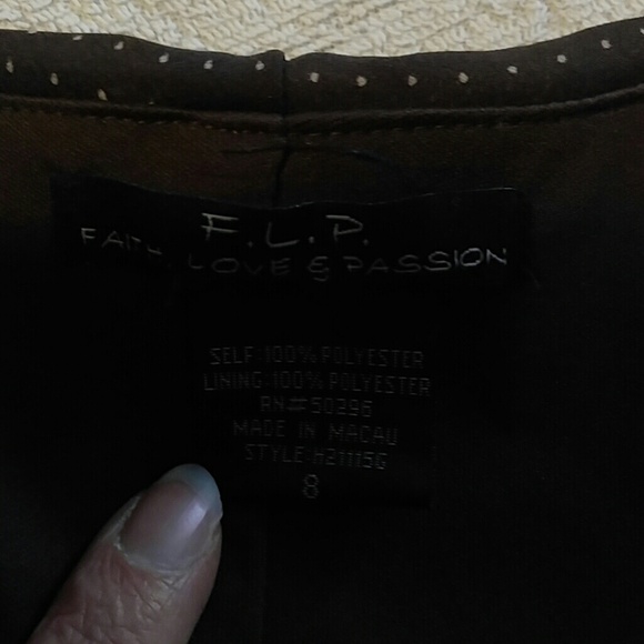 Brown polka dot dress - Picture 5 of 5